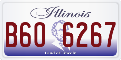 IL license plate B606267