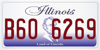 IL license plate B606269