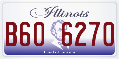 IL license plate B606270