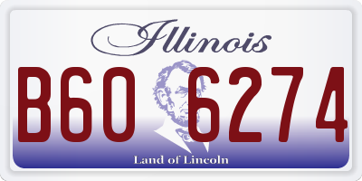 IL license plate B606274