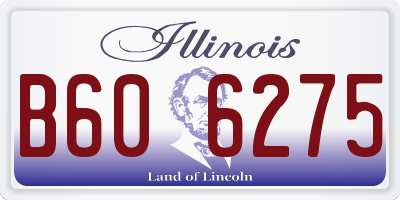 IL license plate B606275