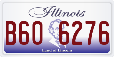 IL license plate B606276