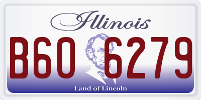 IL license plate B606279