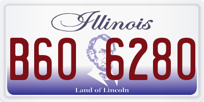 IL license plate B606280