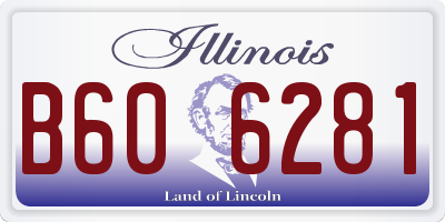 IL license plate B606281