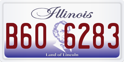 IL license plate B606283