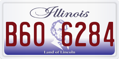 IL license plate B606284