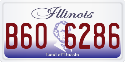 IL license plate B606286