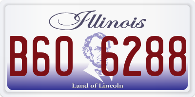 IL license plate B606288