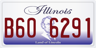 IL license plate B606291