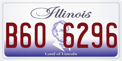 IL license plate B606296