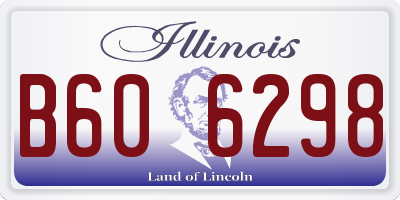 IL license plate B606298