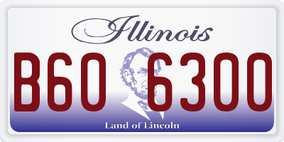 IL license plate B606300