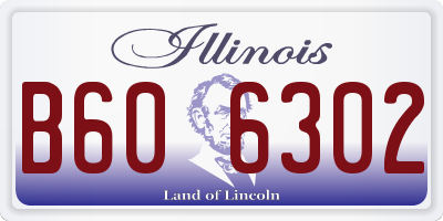 IL license plate B606302