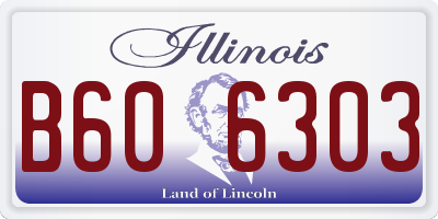 IL license plate B606303