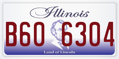 IL license plate B606304