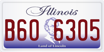 IL license plate B606305