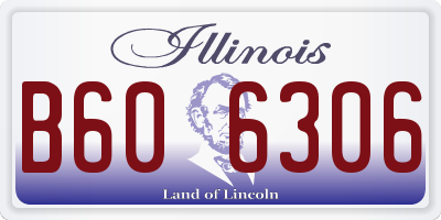 IL license plate B606306