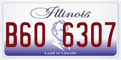 IL license plate B606307