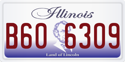 IL license plate B606309