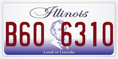 IL license plate B606310