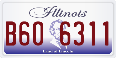 IL license plate B606311