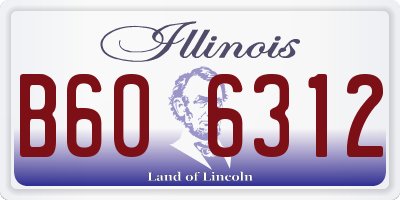 IL license plate B606312