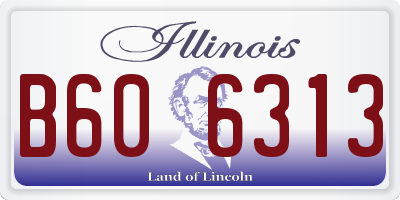 IL license plate B606313
