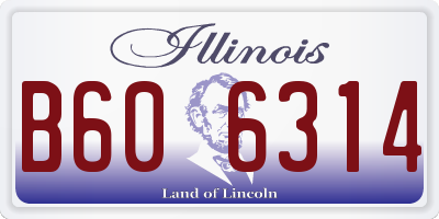 IL license plate B606314