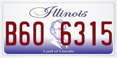 IL license plate B606315