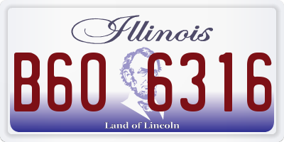 IL license plate B606316