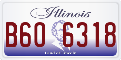 IL license plate B606318