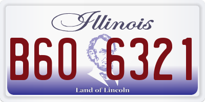 IL license plate B606321