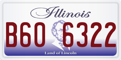 IL license plate B606322