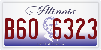 IL license plate B606323