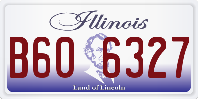 IL license plate B606327
