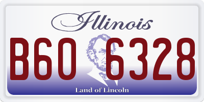 IL license plate B606328