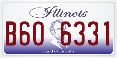 IL license plate B606331