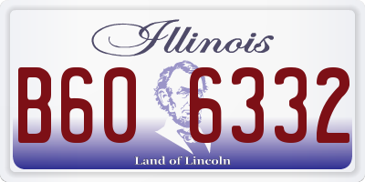 IL license plate B606332