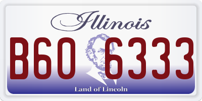 IL license plate B606333