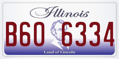 IL license plate B606334