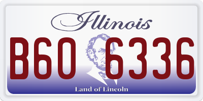 IL license plate B606336