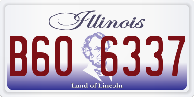 IL license plate B606337