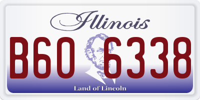 IL license plate B606338