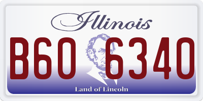 IL license plate B606340