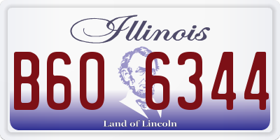 IL license plate B606344