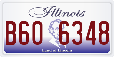 IL license plate B606348