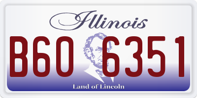 IL license plate B606351