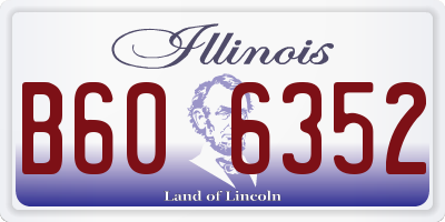 IL license plate B606352