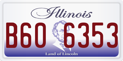 IL license plate B606353